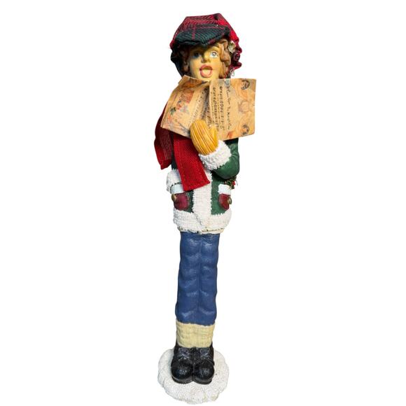 Vintage Victorian Christmas Carolers‎ Festive Family Figurines Tall Skinny Resin - Picture 5 of 16